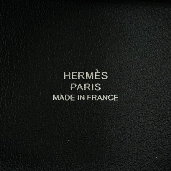 HERMES Bastia Box Calf Leather Graphite - Picture 6 of 7